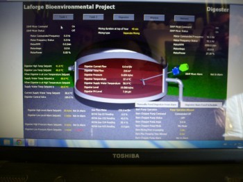 Computer program used to measure and monitor all biodigestion activity